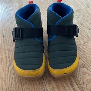 Chaco Green and Yellow Quilted Boots with Sporty Design